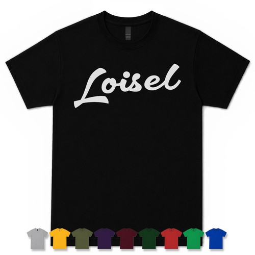 Loisel retro script shirt - script, t-shirt