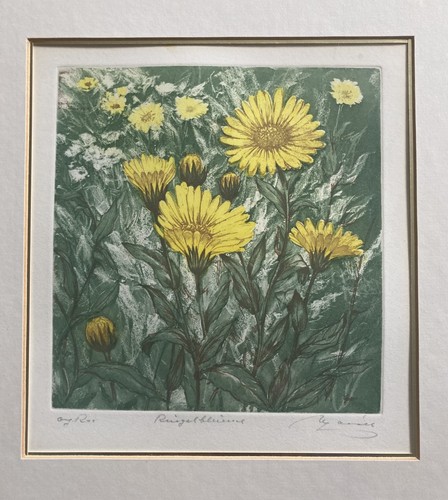 Vintage floral etching - floral,